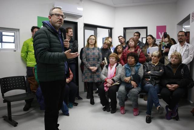 Diego Valenzuela en el CAPS 2 de José Ingenieros